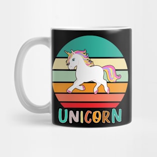 Vintage Retro Unicorn Mug